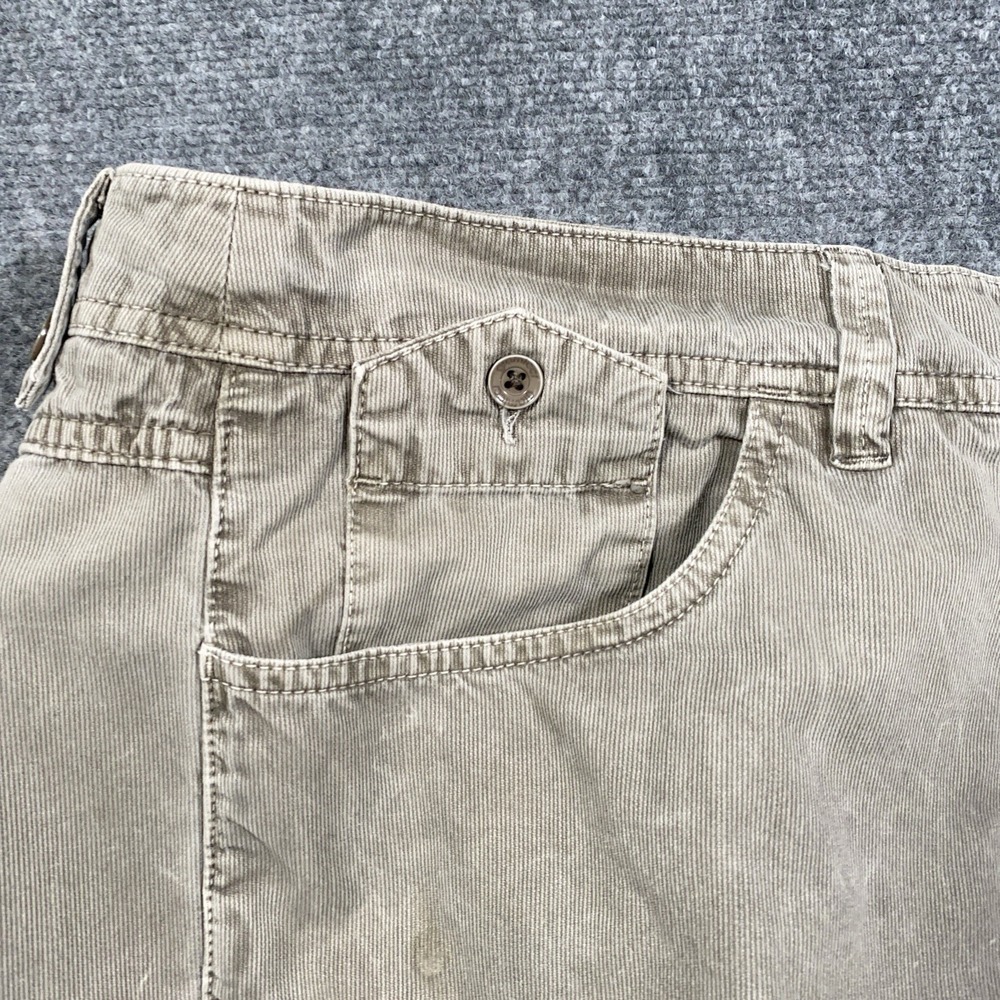 Gramicci Mens 36x32 (ACT 34x29.5) Rock Climbing Pants Olive Tan Micro Ribbed - Picture 5 of 15